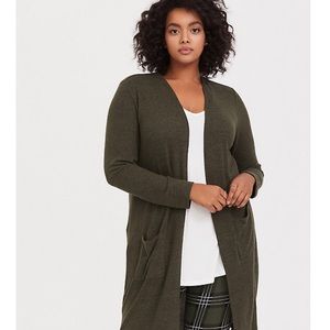 Torrid Green Cardigan 2